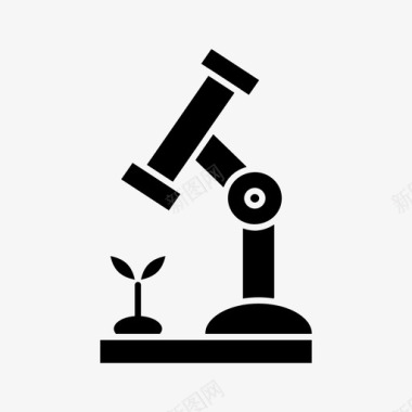 植物学实验农业农场图标图标