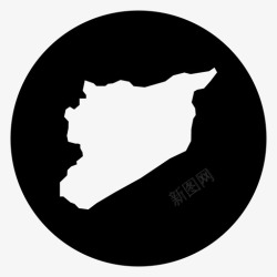 叙利亚地图叙利亚地图阿拉伯大马士革图标高清图片