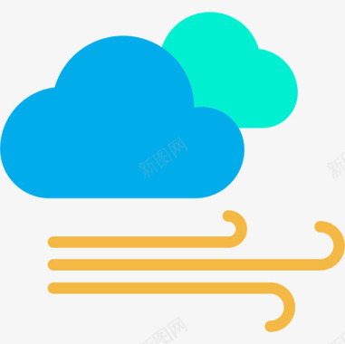 风天气190平坦图标图标