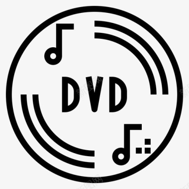 Dvd音乐82线性图标图标