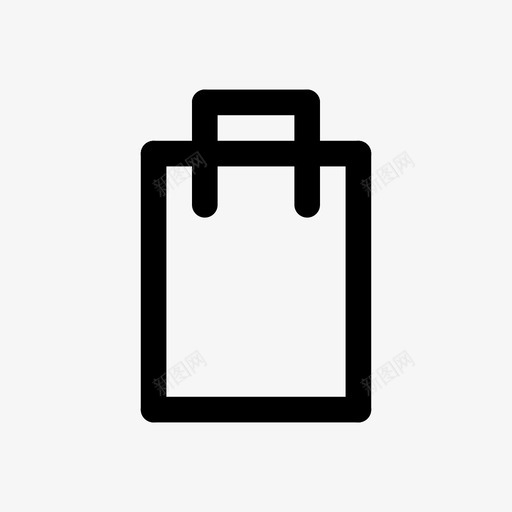 购物袋添加到袋子购买图标svg_新图网 https://ixintu.com 加到 圆盖 添加 直线 纸袋 袋子 购买 购物袋