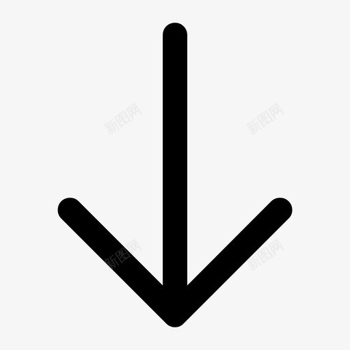向下箭头箭头符号方向图标svg_新图网 https://ixintu.com 向下 方向 符号 箭头