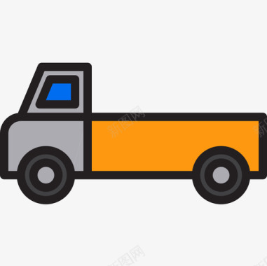 卡车物流22线性颜色图标图标