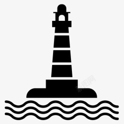 航海纪念碑灯塔纪念碑航海图标高清图片