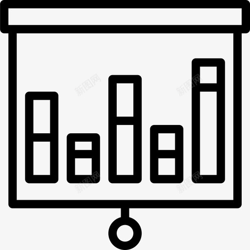 演示文稿业务264线性图标svg_新图网 https://ixintu.com 业务264 演示文稿 线性