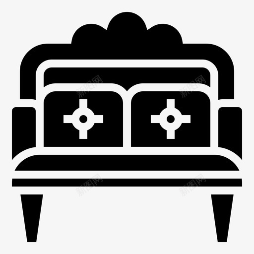 沙发装饰家具图标svg_新图网 https://ixintu.com 室内 家具 家居装饰 沙发 装饰