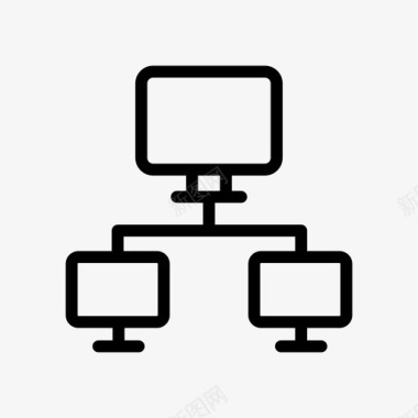 连接计算机网络图标图标