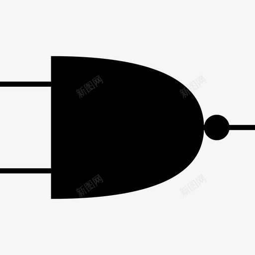 与非门恭维逻辑图标svg_新图网 https://ixintu.com 与非门 恭维 电路 逻辑