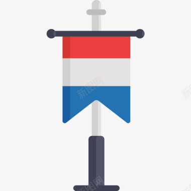 荷兰国旗10号扁平图标图标