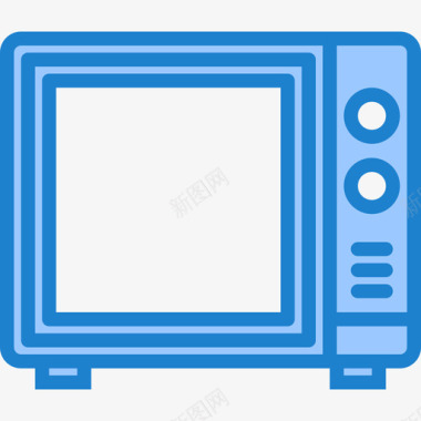 微波炉设备17蓝色图标图标