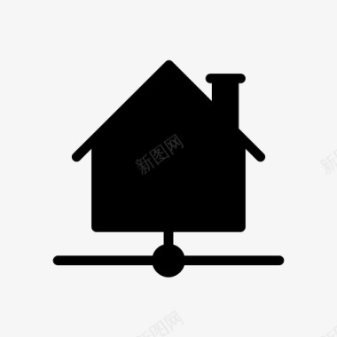 家庭共享连接房屋图标图标
