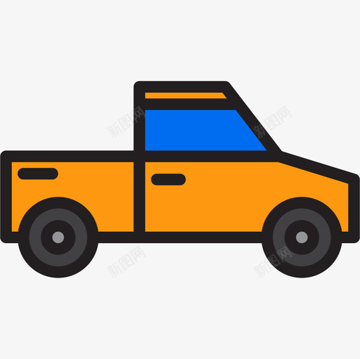 卡车运输110线性颜色图标svg_新图网 https://ixintu.com 卡车 线性 运输 颜色