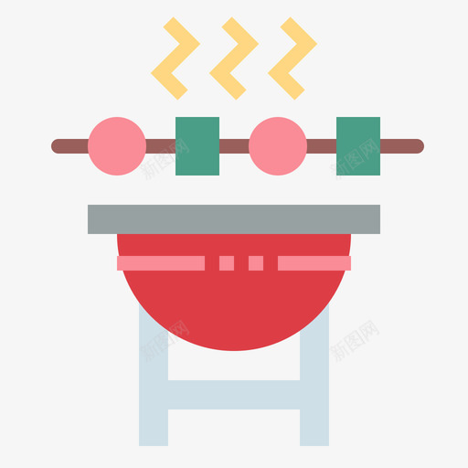 烧烤烹饪63平的图标svg_新图网 https://ixintu.com 平的 烧烤 烹饪