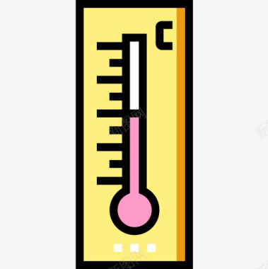 温度计天气193线性颜色图标图标