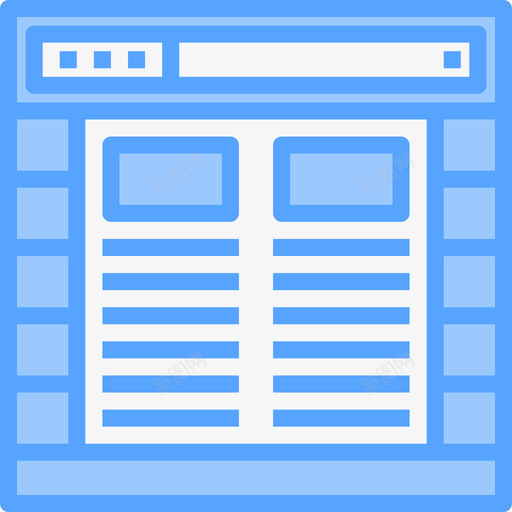 浏览器网站浏览器4蓝色图标svg_新图网 https://ixintu.com 浏览器 网站浏览器4 蓝色