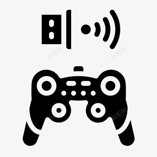 游戏控制器小工具usb图标svg_新图网 https://ixintu.com glyph usb wifi 小工 工具 控制器 游戏 电子