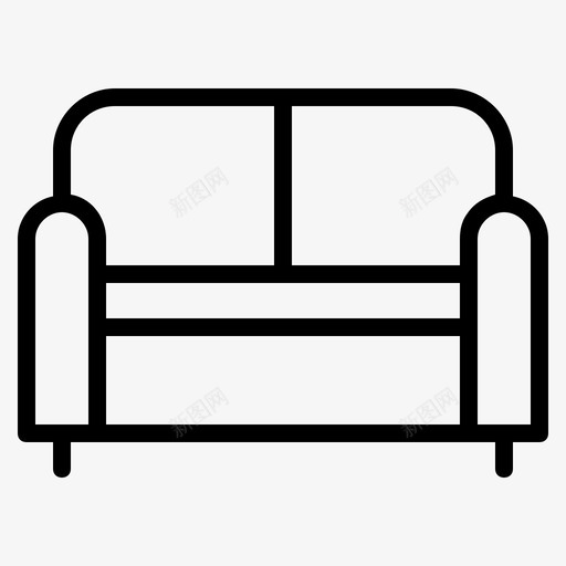 沙发椅子家具图标svg_新图网 https://ixintu.com 休息室 室内 家具 椅子 沙发