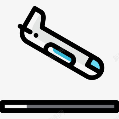 着陆航空17颜色省略图标图标