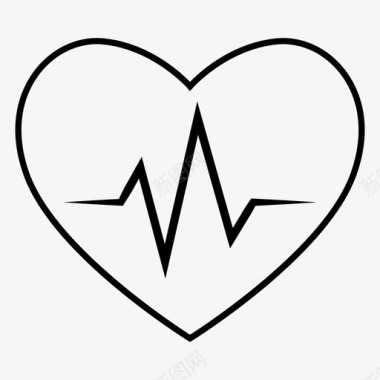 健康心脏医院图标图标