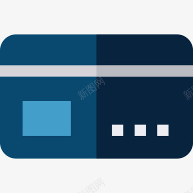 信用卡商务330扁平图标图标