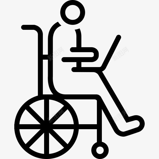 无障碍住宿残疾图标svg_新图网 https://ixintu.com 住宿 无障碍 残疾 轮椅