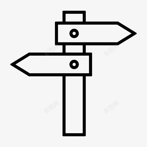 方向箭头选择图标svg_新图网 https://ixintu.com 假期 方向 箭头 路标 路线 选择