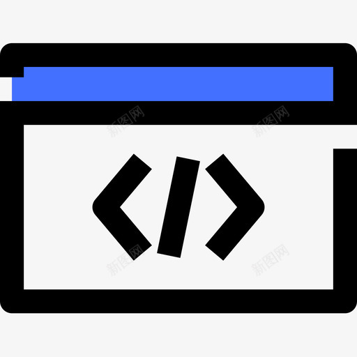 浏览器创意8蓝色图标svg_新图网 https://ixintu.com 创意 浏览器 蓝色