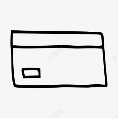 信用卡购买物品图标图标