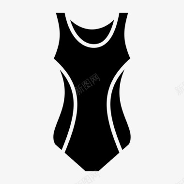 泳衣沙滩衣服图标图标