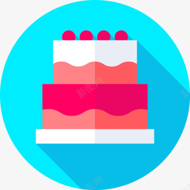 生日蛋糕糖果店15平面图标图标
