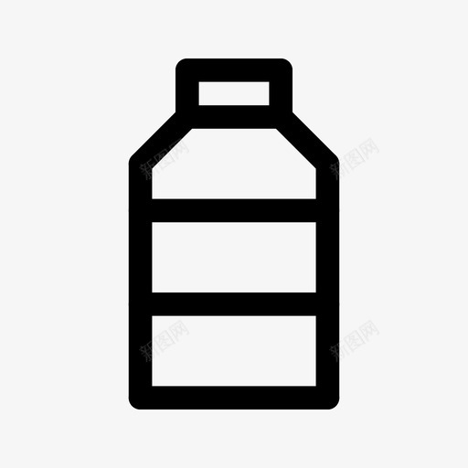 瓶容器药品图标svg_新图网 https://ixintu.com 包装 圆盖 容器 直线 药品