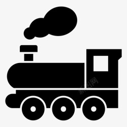 机车发动机火车发动机机车图标高清图片