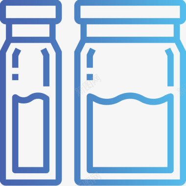 西林瓶52号医院梯度图标图标
