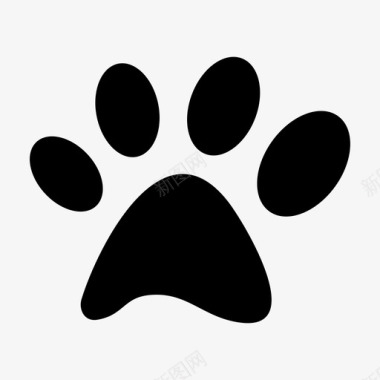 爪印动物猫图标图标