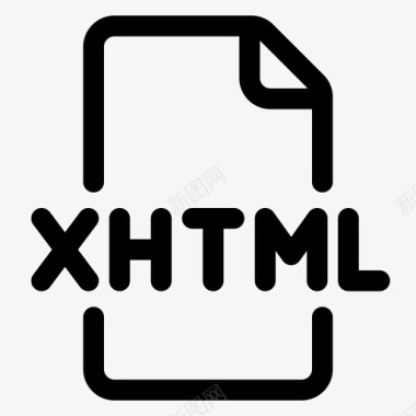 xhtml文档文件图标图标