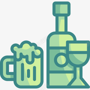 酒精饮料生活方式11双色调图标图标