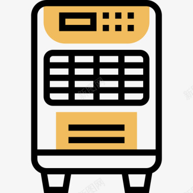 空气净化器电子装置9黄影图标图标