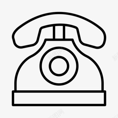 老式电话1940年代古董图标图标
