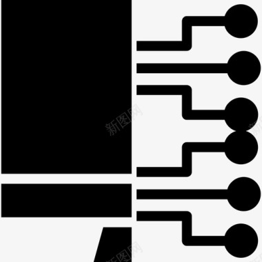 监视器技术56固态图标图标