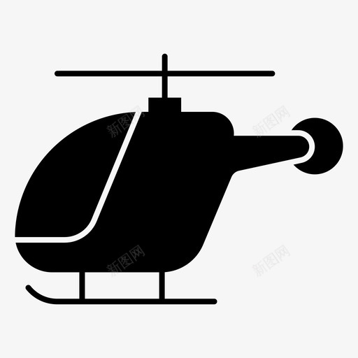 直升机飞机飞行图标svg_新图网 https://ixintu.com 直升机 运输 飞机 飞行