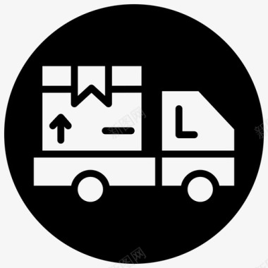 货运送货车物流图标图标