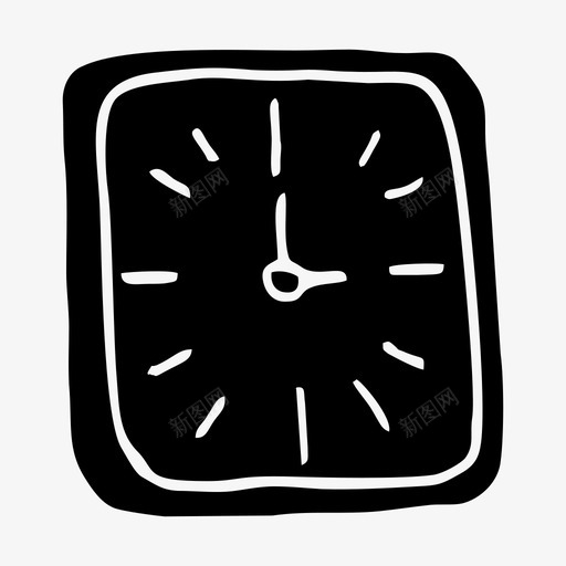 时钟持续时间时间管理图标svg_新图网 https://ixintu.com 持续时间 时钟 时钟字形图标 时间段 时间管理 计时器