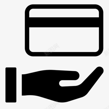 卡自动柜员机信用卡图标图标