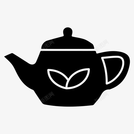 茶壶水壶咖啡店雕文图标svg_新图网 https://ixintu.com 咖啡店雕文图标 水壶 茶壶