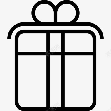 礼品盒圣诞147直系图标图标