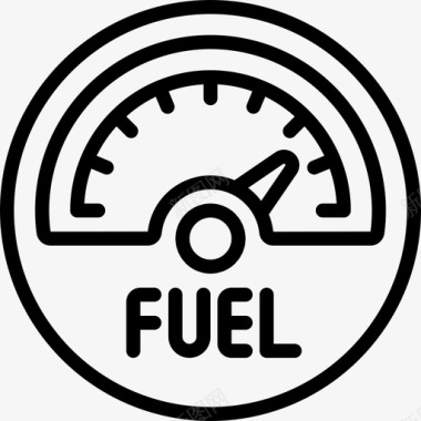 燃油汽车运动10线性图标图标