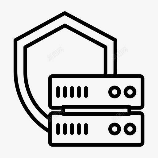 保护网站服务器和托管概述图标svg_新图网 https://ixintu.com 保护 托管 服务器 概述 网站