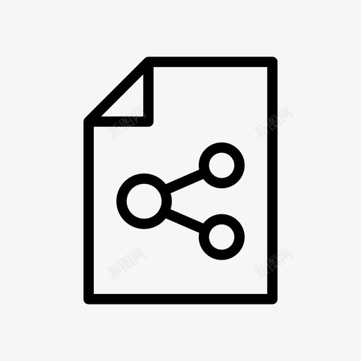 文件网络连接文档图标svg_新图网 https://ixintu.com 共享 文件网络 文档 网络通信线路和字形图标 连接