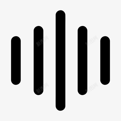 波形频率声音频率图标svg_新图网 https://ixintu.com 声波 声音频率 波形 网络 音量控制 频率