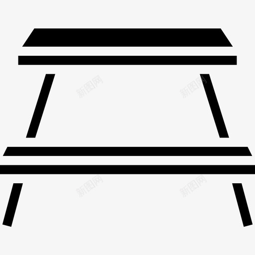 野餐桌家具95填充图标svg_新图网 https://ixintu.com 填充 家具 野餐 餐桌